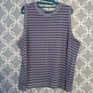 Blue striped tank top Old Navy tall